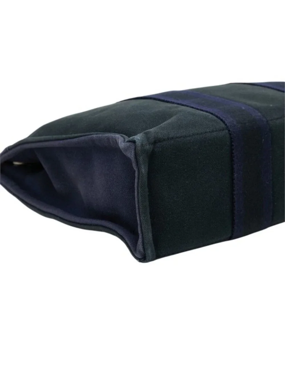 Hermes Fourre Tout PM Tote Black Purple Canvas